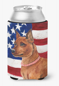 Patriotic With Dog Can or Bottle Hugger - 652259203925