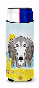 Dog Summer Beach Ultra Hugger for slim cans - 638508203243