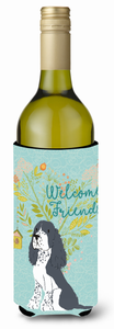 Welcome Friends with Dog Wine Bottle Hugger - 652259201228