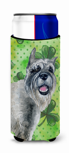 Dog with St Patrick's Design Ultra Hugger for slim cans - 652259167913