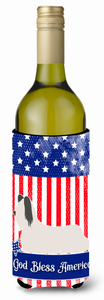 American Flag and Dog Wine Bottle Hugger - 638508986474