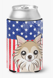 American Flag and Dog Can or Bottle Hugger - 638508242990