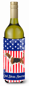 American Flag and Dog Wine Bottle Hugger - 638508986405