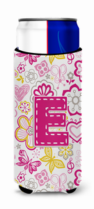 Letter Flowers and Butterflies Ultra Hugger for slim cans - 638508021953