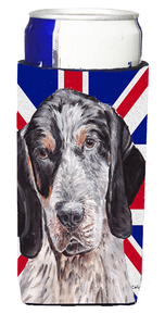 English Union Jack British Flag Design with Dog Ultra Hugger for slim cans - 615872822478