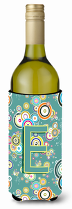 Monogram Letter Circle Circle Alphabet Wine Bottle Hugger - 638508021182