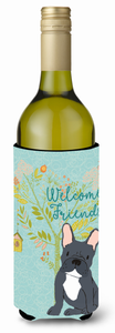 Welcome Friends with Dog Wine Bottle Hugger - 652259201334