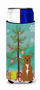Merry Christmas Tree Dog Ultra Hugger for slim cans - 638508542533