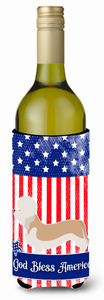 American Flag and Dog Wine Bottle Hugger - 638508986818