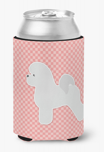 Dog Profile Checkerboard Can or Bottle Hugger - 638508506283