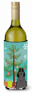 Merry Christmas Tree with Dog Wine Bottle Hugger - 638508540164