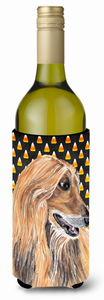 Candy Corn Halloween Design with Dog Wine Bottle Hugger - 615872835799