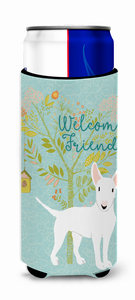 Welcome Friends with Dog Ultra Hugger for slim cans - 652259201723