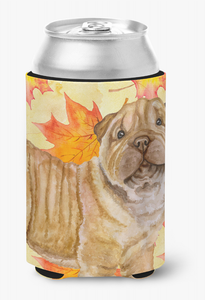 Dog With Fall Design Can or Bottle Hugger - 652259207169