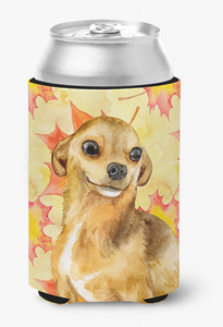 Dog With Fall Design Can or Bottle Hugger - 652259206551