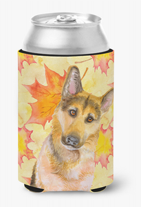 Dog With Fall Design Can or Bottle Hugger - 652259207084
