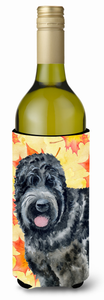 Dog with Fall Design Wine Bottle Hugger - 652259175024