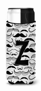 Letter Moustache Initial Ultra Hugger for slim cans - 638508023209
