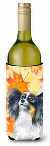 Dog with Fall Design Wine Bottle Hugger - 652259174829