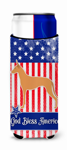 USA Patriotic Dog Ultra Hugger for slim cans - 638508494764