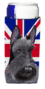English Union Jack British Flag Design with Dog Ultra Hugger for slim cans - 615872822003