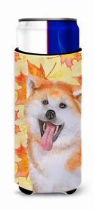 Dog with Fall Design Ultra Hugger for slim cans - 652259173549