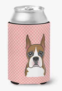 Dog Face Checkerboard Can or Bottle Hugger - 615872893164