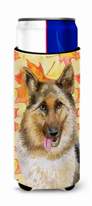 Dog with Fall Design Ultra Hugger for slim cans - 652259173051