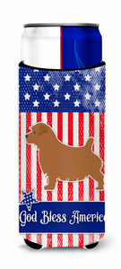 USA Patriotic Dog Ultra Hugger for slim cans - 638508494979