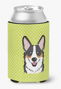 Dog Face Checkerboard Can or Bottle Hugger - 615872894109