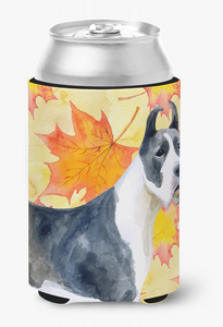 Dog With Fall Design Can or Bottle Hugger - 652259206407