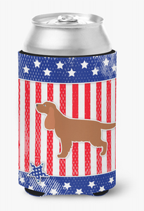 USA Patriotic Dog Design Can or Bottle Hugger - 638508503954