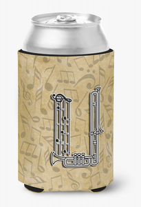 Monogram Letter Musical Instrument Alphabet Can or Bottle Hugger - 615872968657