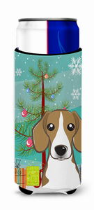 Christmas Tree and Dog Ultra Hugger for slim cans - 638508105875