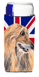 English Union Jack British Flag Design with Dog Ultra Hugger for slim cans - 615872821716