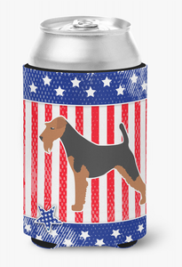 USA Patriotic Dog Design Can or Bottle Hugger - 638508504401