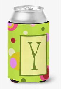 Monogram Letter Can or Bottle Hugger - 617375996816
