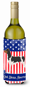 American Flag and Dog Wine Bottle Hugger - 638508986849