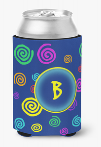 Monogram Letter Can or Bottle Hugger - 617375996830