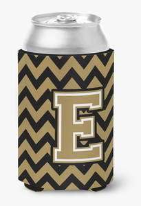 Monogram Letter Chevron Can or Bottle Hugger - 638508274809