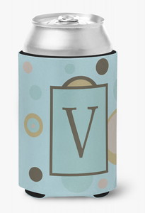 Monogram Letter Can or Bottle Hugger - 617375997516