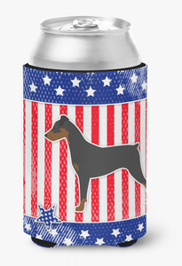 USA Patriotic Dog Design Can or Bottle Hugger - 638508503961