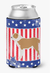 USA Patriotic Dog Design Can or Bottle Hugger - 638508504111