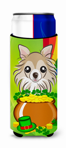 Dog St. Patrick's Day Design Ultra Hugger for slim cans - 638508202222