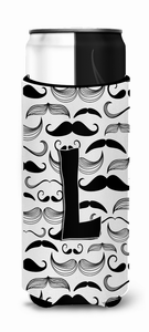 Letter Moustache Initial Ultra Hugger for slim cans - 638508023063