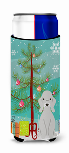 Merry Christmas Tree Dog Ultra Hugger for slim cans - 638508542960