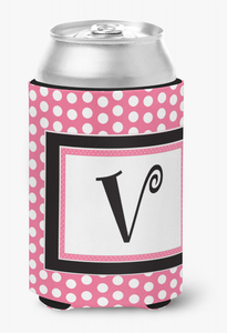 Monogram Letter Can or Bottle Hugger - 617375995796