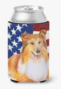 Patriotic With Dog Can or Bottle Hugger - 652259204564
