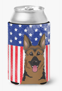American Flag and Dog Can or Bottle Hugger - 638508242594