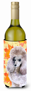 Dog with Fall Design Wine Bottle Hugger - 652259174904